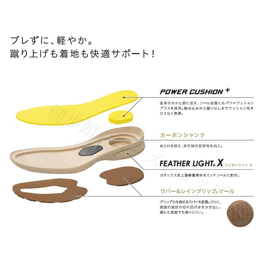 ヨネックス ウォーキングシューズ メンズ 靴 M118W ブラック 4.5E SHWM118W SHWM-118W  YONEX ヨネックス パワークッション ウォーキングシューズ YONEXの画像