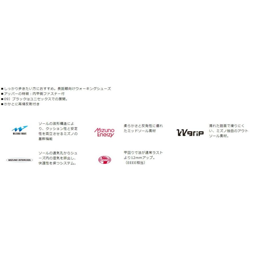 ミズノ ウォーキング シューズ LD40VII SW メンズ 靴 4E EEEE B1GC240358 ダークブラウン mizuno 男性用 7代目メンズ4E_13