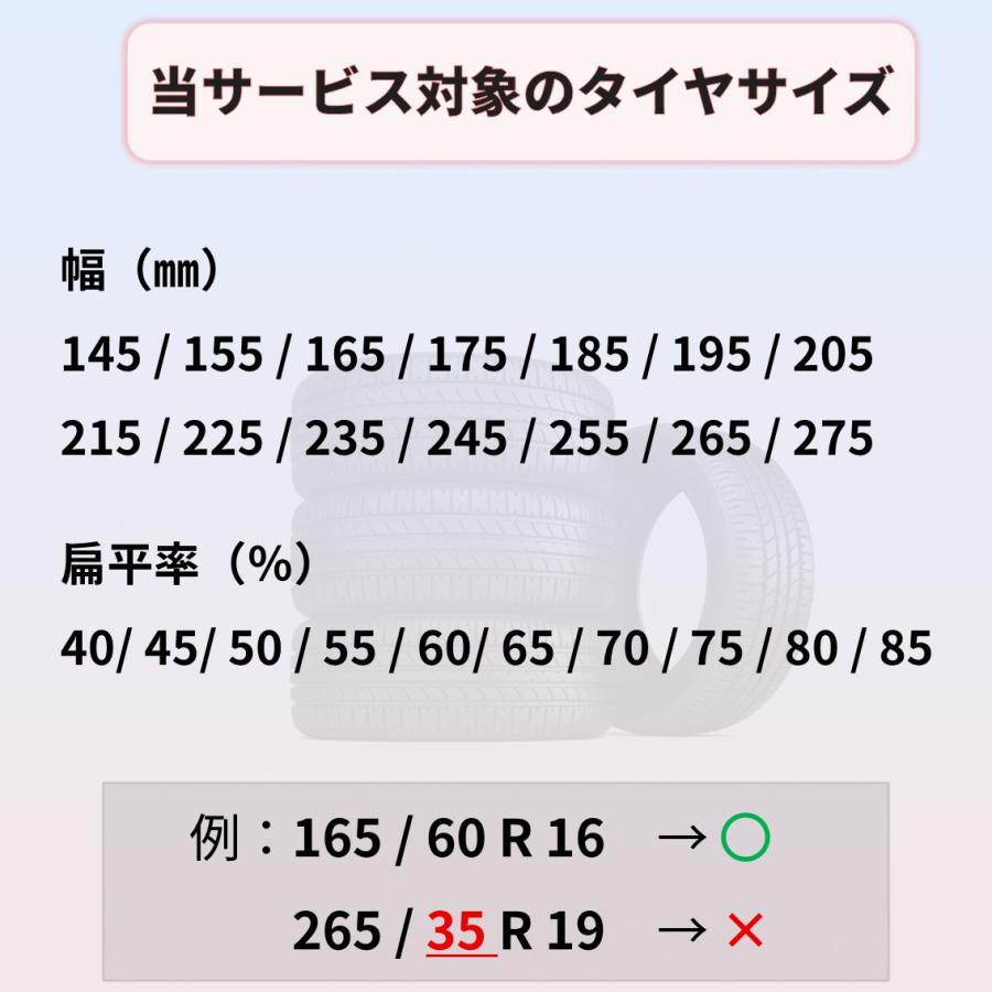 タイヤ交換 15インチ 4本《組み換え、バランス調整、取付》【直送可