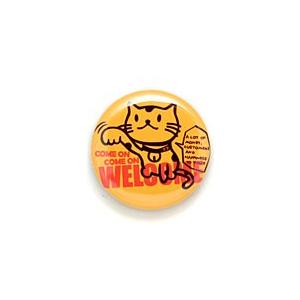 猫 おもしろ かわいい 缶バッチ BECKONING CAT ネコ ねこ 猫柄 雑貨 - メール便 - SCOPY スコーピー｜55scopy