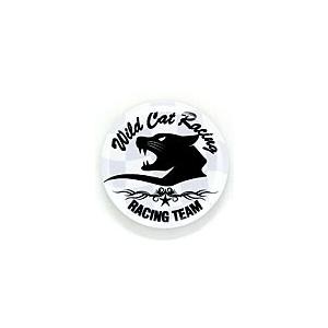 猫 おもしろ かわいい 缶バッチ Wild Cat Racing ネコ ねこ 猫柄 雑貨 メール便 SCOPY スコーピー