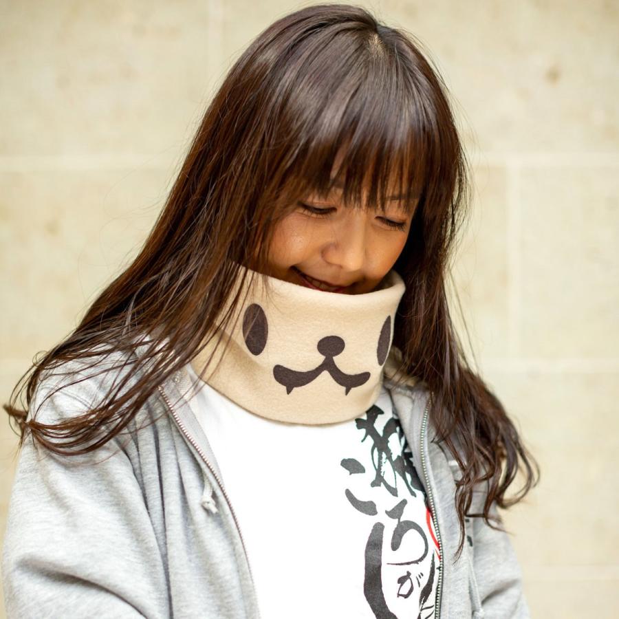猫 おもしろ かわいい フリース ネックウォーマー Cute Fang ナチュラル ネコ ねこ 猫柄 雑貨 猫グッズ メール便 Scopy スコーピー Fnw003 Be 猫服ショップ Scopy 通販 Yahoo ショッピング