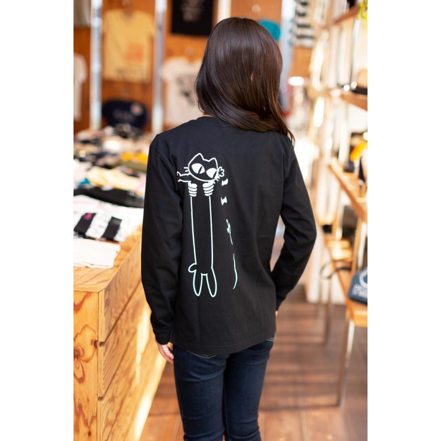 猫 おもしろ かわいい Tシャツ 長袖 ロンT メンズ レディース LOVE CAT