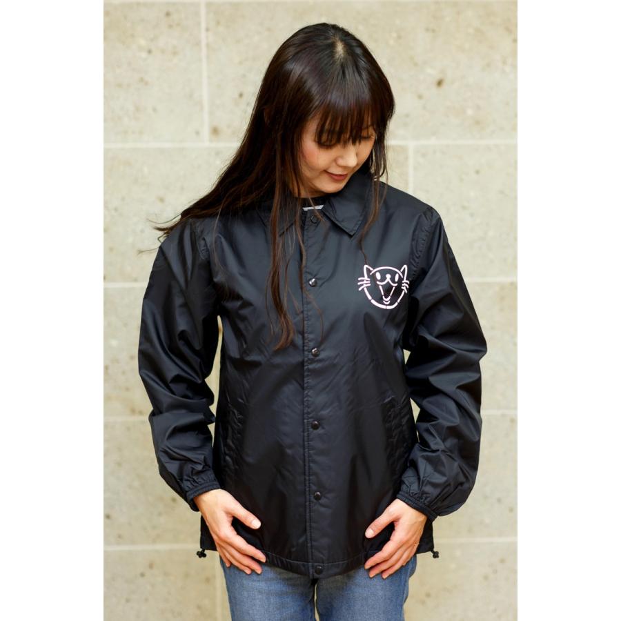 猫 おもしろ かわいい コーチ ジャケット CAT LOVER ネコ ねこ 猫柄