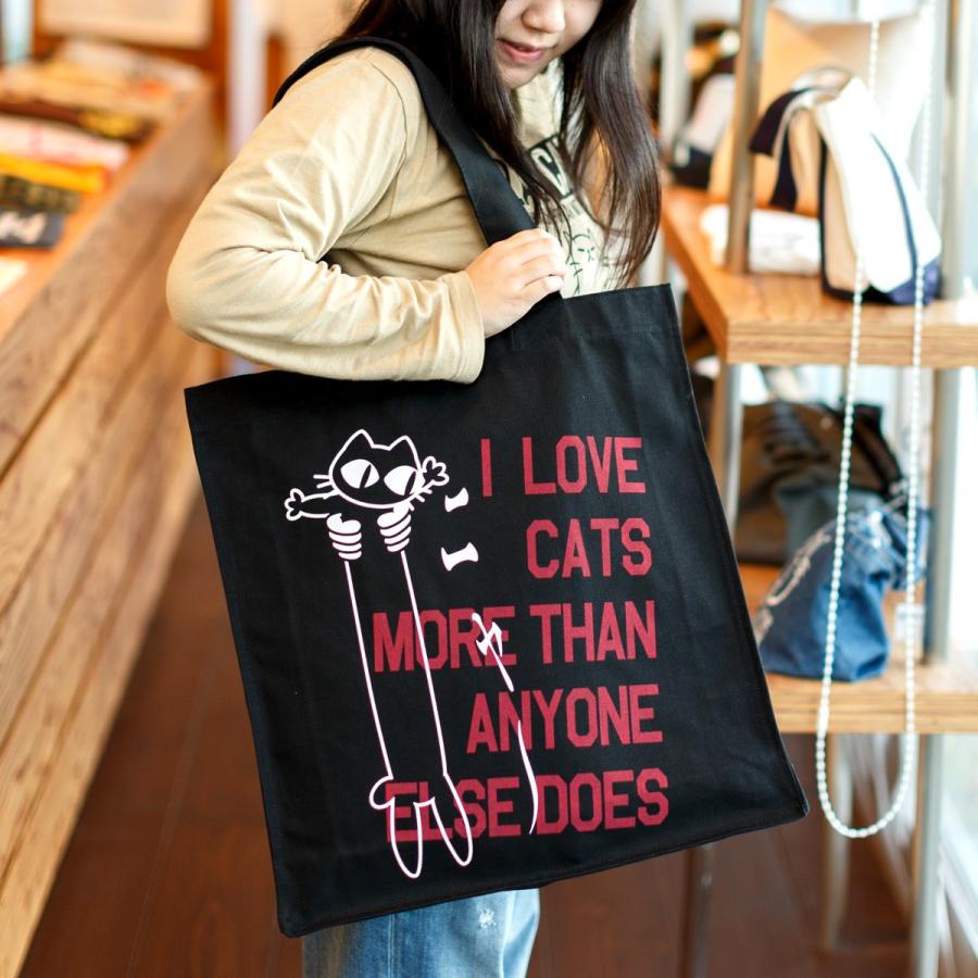 猫 おもしろ かわいい トートバッグ Love Cat Pk ネコ ねこ 猫柄 雑貨 大きい キャンバス バッグ メール便 Scopy スコーピー Ohb004 002 猫服ショップ Scopy 通販 Yahoo ショッピング