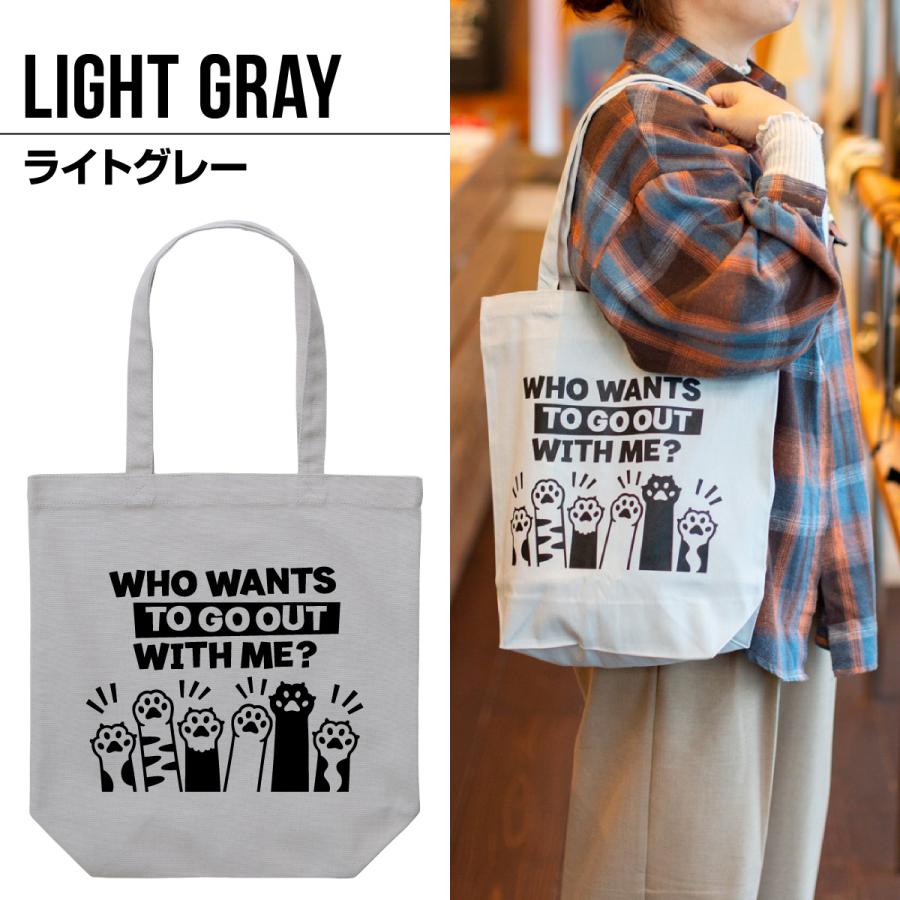 猫 トートバッグ HANDS UP! メンズ レディース 男女兼用 キャンバス 布 通勤 通学 猫の手 猫柄 雑貨 SCOPY スコーピー |  | 01