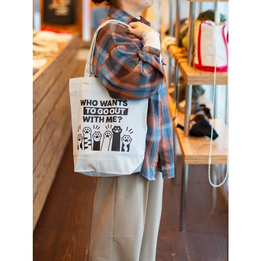 猫 トートバッグ HANDS UP! メンズ レディース 男女兼用 キャンバス 布 通勤 通学 猫の手 猫柄 雑貨 SCOPY スコーピー |  | 02