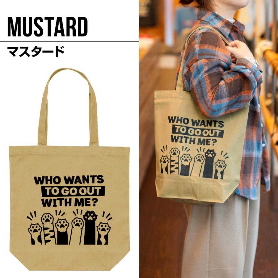 猫 トートバッグ HANDS UP! メンズ レディース 男女兼用 キャンバス 布 通勤 通学 猫の手 猫柄 雑貨 SCOPY スコーピー |  | 03
