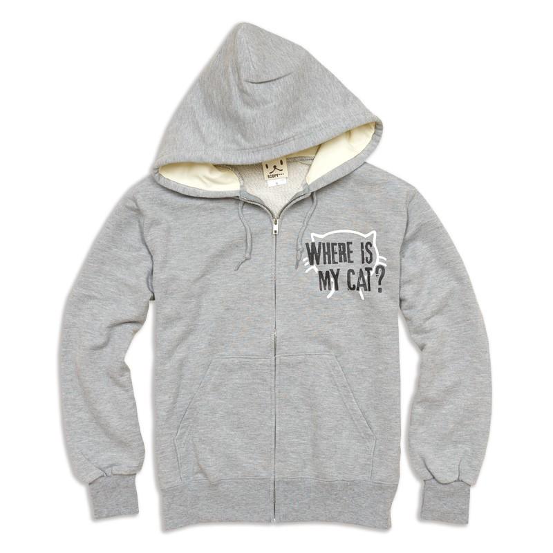 jwanderson猫プリント フード付きパーカー グレー jwanderson猫プリント フード付きパーカー グレー SALE／50%OFF】JW