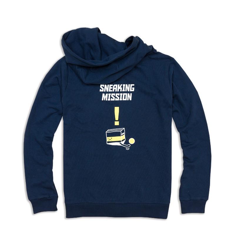 猫 おもしろ かわいい パーカー メンズ レディース Sneaking Mission ネイビー ネコ ねこ 猫柄 雑貨 Scopy スコーピー Pht075 069 猫服ショップ Scopy 通販 Yahoo ショッピング