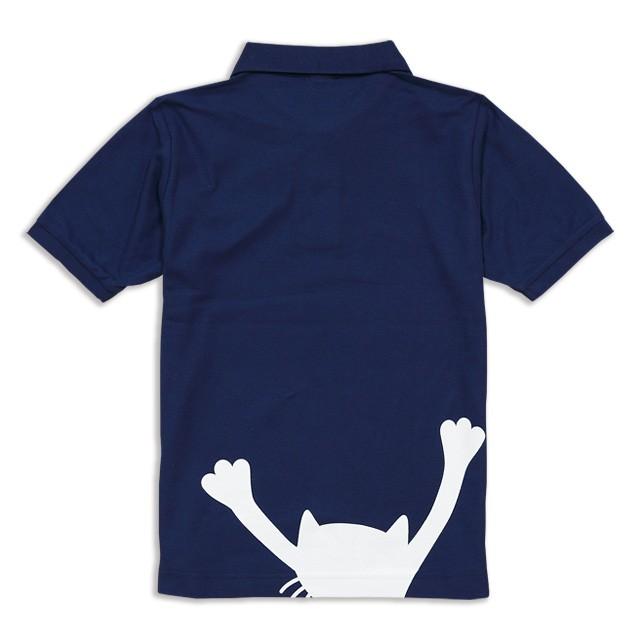 猫 おもしろ かわいい ポロシャツ メンズ レディース 半袖 DANGLING