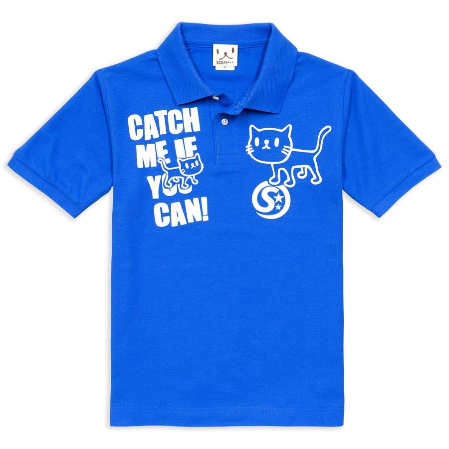 猫 おもしろ かわいい ポロシャツ メンズ レディース 半袖 GOTCHA