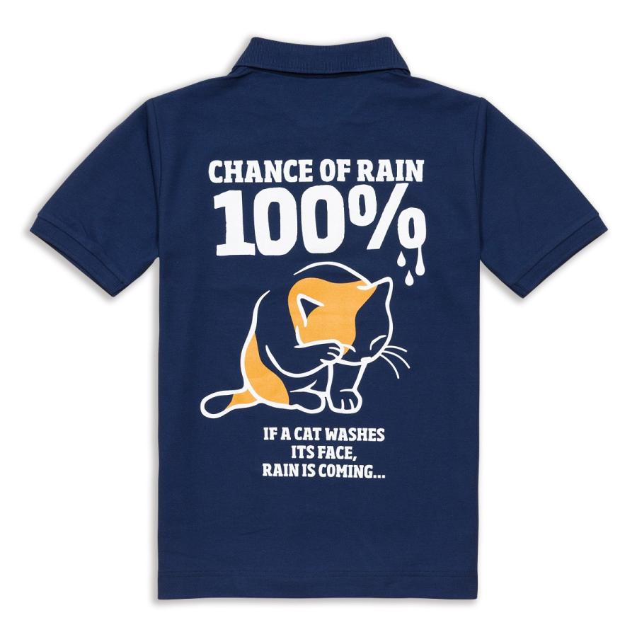 猫 おもしろ かわいい ポロシャツ メンズ レディース 半袖 RAIN 100% - インディゴ ネコ ねこ 猫柄 雑貨 - メール便 - SCOPY  スコーピー :PLS023-087:猫服ショップ SCOPY - 通販 - Yahoo!ショッピング