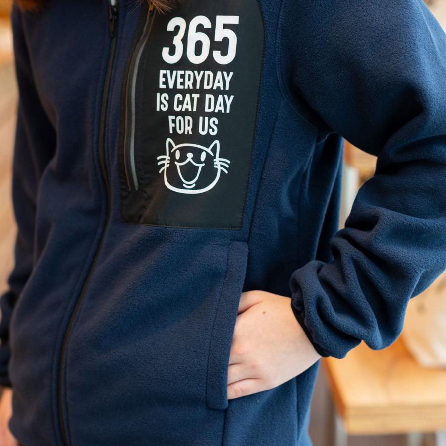 猫 おもしろ かわいい 長袖 フリースジャケット メンズ レディース