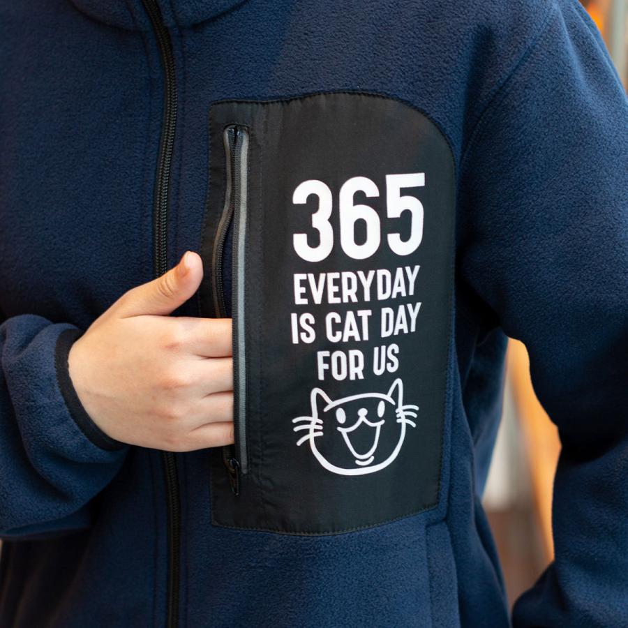 猫 おもしろ かわいい 長袖 フリースジャケット メンズ レディース