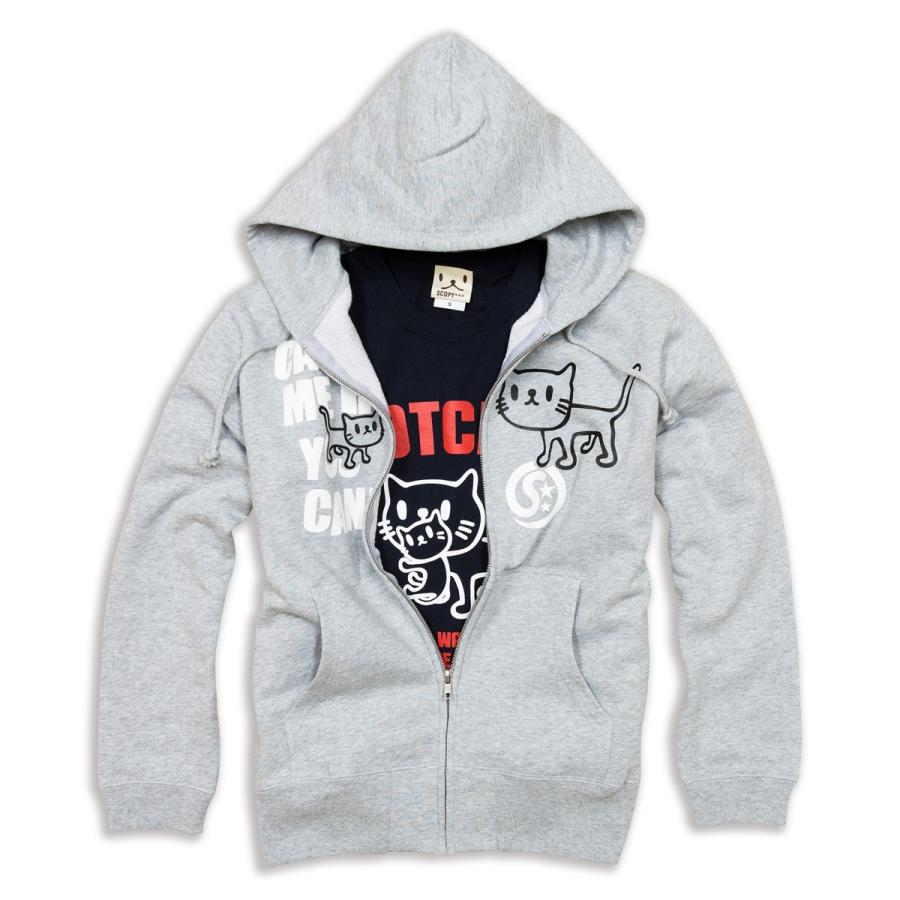 猫 おもしろ かわいい Tシャツ パーカー セット GOTCHA ＋ CATCH ME ネコ ねこ 猫柄 雑貨 SCOPY スコーピー |  | 01