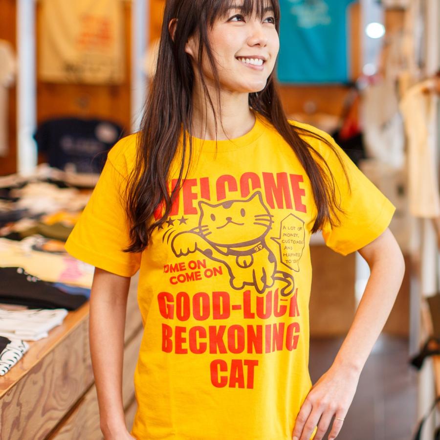 猫 おもしろ かわいい Tシャツ メンズ レディース 半袖 Beckoning Cat ゴールドイエロー ネコ ねこ 猫柄 雑貨 メール便 Scopy スコーピー Tht037 077 猫服ショップ Scopy 通販 Yahoo ショッピング