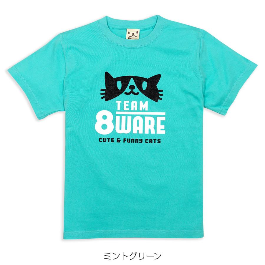 猫 Tシャツ TEAM8WARE 半袖 メンズ レディース ハチワレ グループ チーム ウェア 猫柄 雑貨 SCOPY スコーピー |  | 01