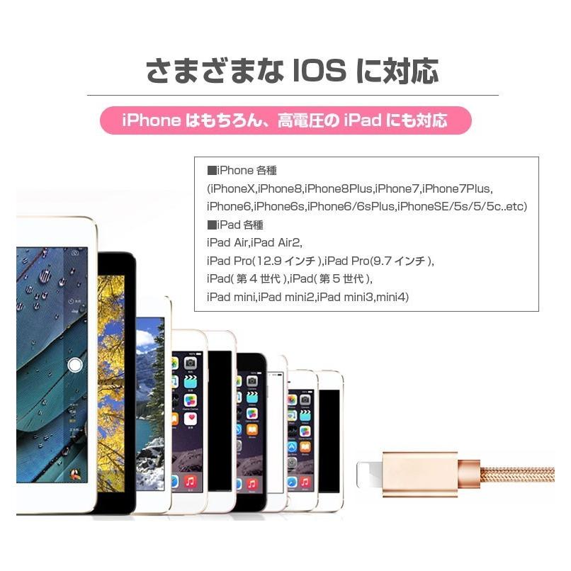 iPhoneケーブル 急速充電 長さ 0.25m 0.5m 1m 1.5m 充電器 データ転送ケーブル USBケーブル iPad iPhone13用 スマホ充電ケーブル android おすすめ 人気 安い｜55shopping｜19