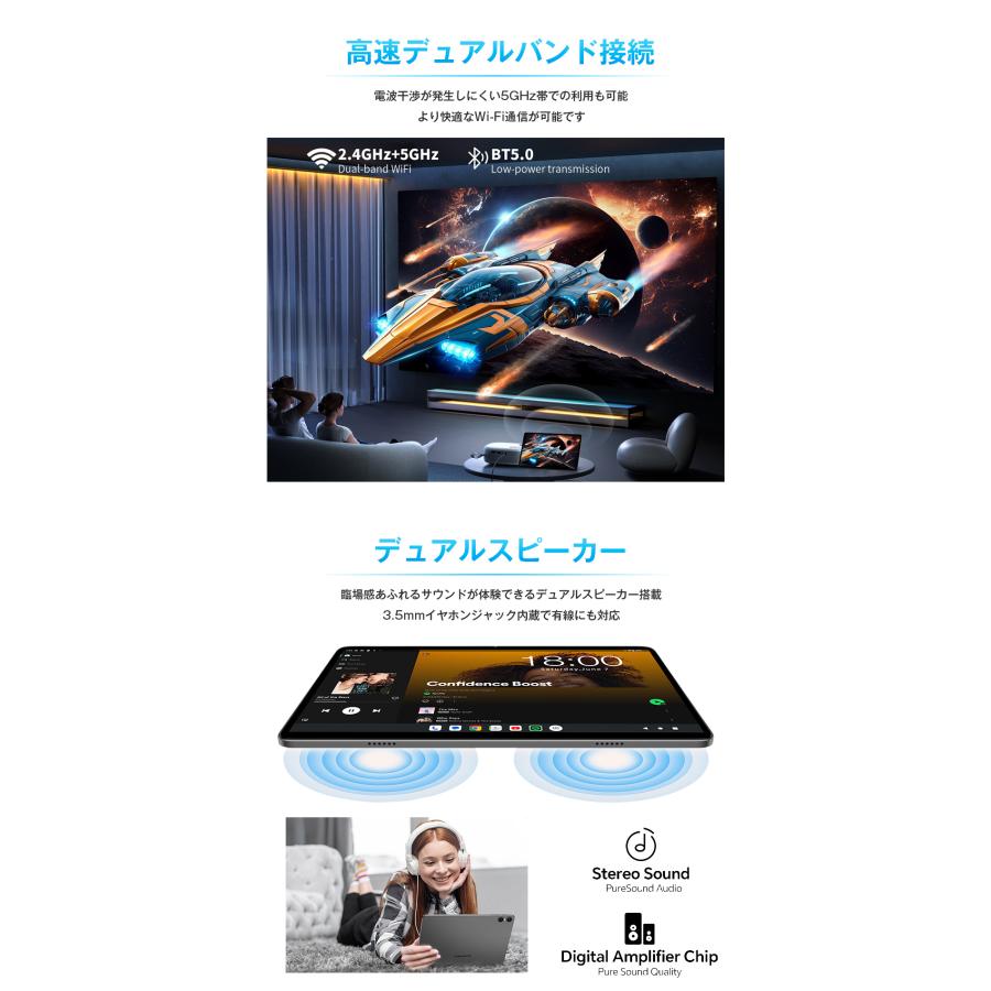 TECLAST 【1000円OFF☆】＼10点セット／ケース付き タブレット 本体 10