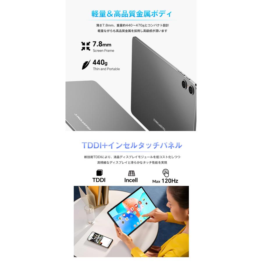TECLAST 【5555円OFF☆】＼10点セット／ケース付き タブレット 本体 10