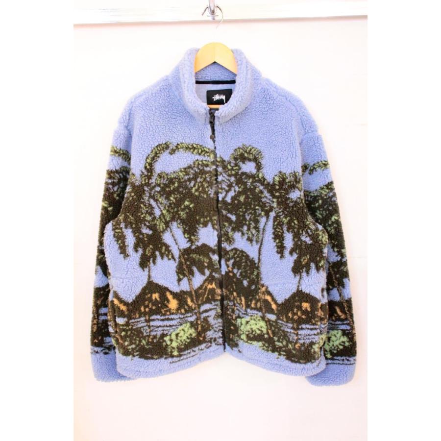 中古】 STUSSY メンズフリースジャケット L STUSSY/Hawaiian Jacquard 
