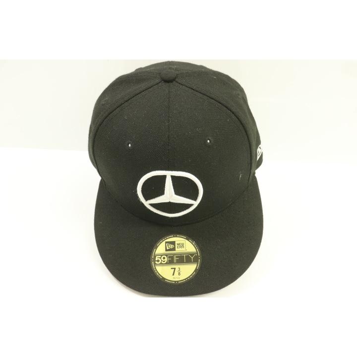 NEW ERA メンズキャップ 7 Mercedes-Benz Collection 59FIFTY NEW ERA 7 黒 ブラック 刺繍【中古】｜55st｜02