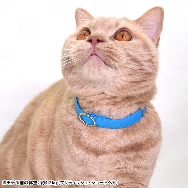 ゴロにゃんオリジナル デイリー猫首輪15ミリ幅 クレパスプレーンカラー