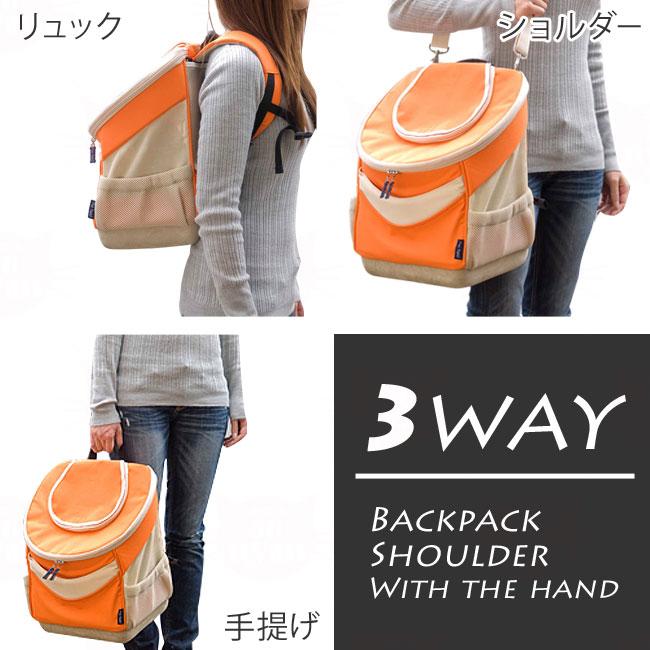 猫用キャリーバッグ スポーティーライン リュック型 3WAY