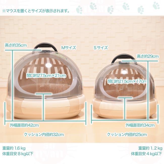 猫用ハードキャリー リッチェル コロル おでかけネコベッド Mサイズ