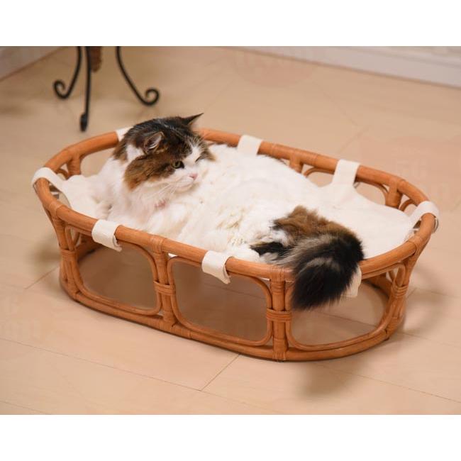 猫 ベッド ラタン マルチベッド 3WAY (クッション2個付) 特箱_5