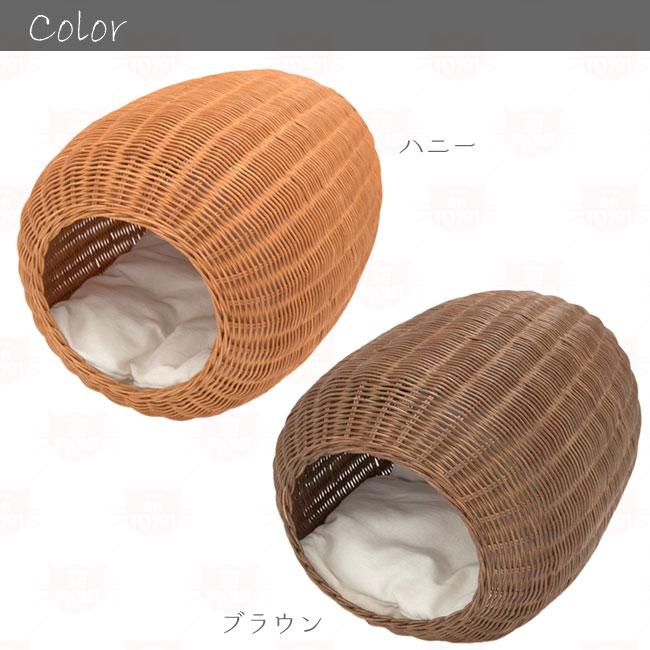 にゃん☆プロフ必読‼️ ラタン　ホワイト　カゴ　蓋つき　楕円 ラタンねこロール シンシアジャパン SC-26 猫雑貨 ラタン猫ロール