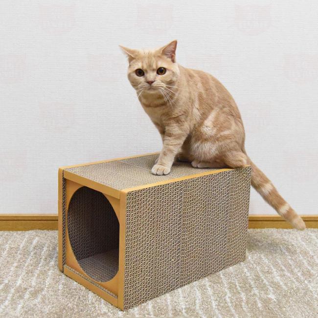 Happydays キャットハウスロング (10765) 爪とぎ 猫用 Anikitty