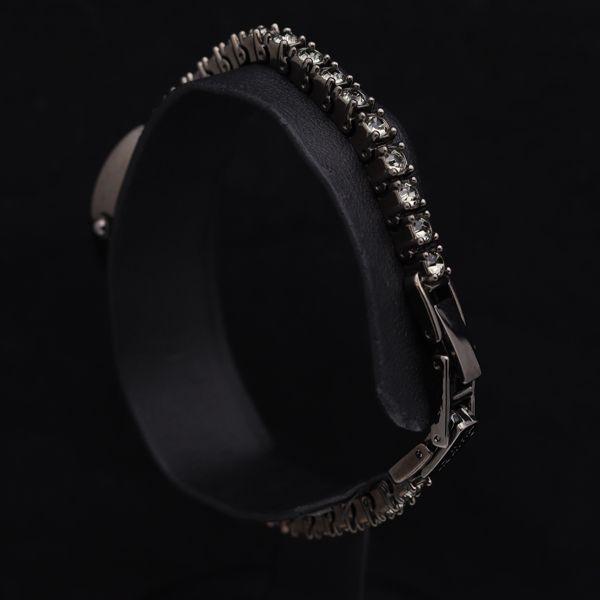 アガット QZ 石付 ブラック文字盤 レディース腕時計 TKD : 5980watch