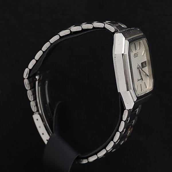 【稼働品】SEIKO クロノス スクエア クォーツ 腕時計 7433-5010 セイコー QZ クロノス 7433-5010 ホワイト文字盤 スクエア デイデイト