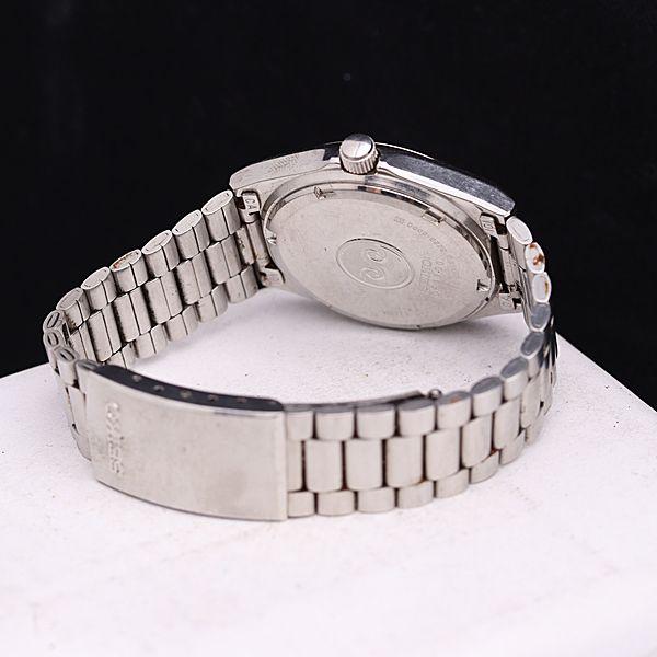 セイコー シルバーウェーブ 8229-8000 QZ シルバー文字盤 デイデイト