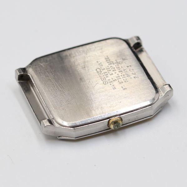 セイコー シャリオ 6030-5490 スクエア トップのみ QZ シルバー文字盤