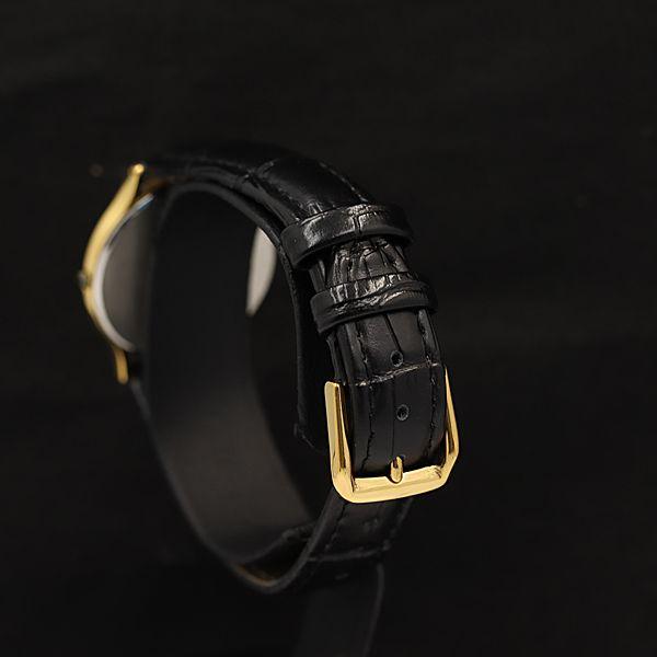 セイコー ドルチェ QZ アイボリー文字盤 8N41-6010 メンズ腕時計 KMR