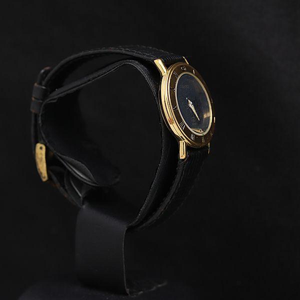 【美品】GUCCI 3001L ブラック文字盤 レディース腕時計 グッチ 3001L QZ 黒文字盤 ラウンド レディース腕時計 OSW 2000000 NSK