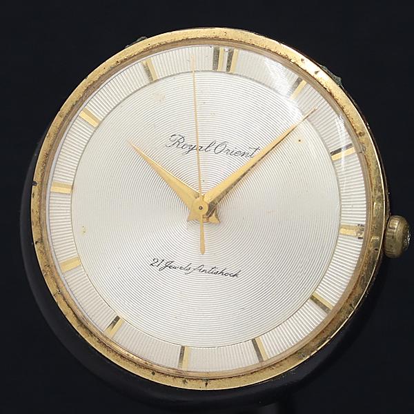 ロイヤルオリエント 手巻き シルバー文字盤 トップのみ A114557 メンズ