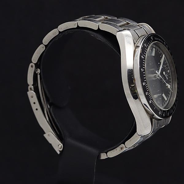 稼働 エルジン QZ クロノ ブラック文字盤 メンズ腕時計 2000000 NSK