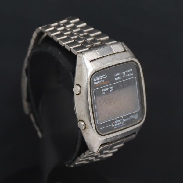 SEIKO デジタル腕時計 A127-5000 Relógio Seiko Digital LCD Cronógrafo Vintage Raro 