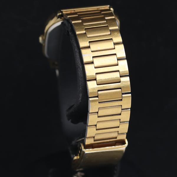 ✨SEIKO✨セイコー✨シャリオ✨6431-5050✨ゴールド文字盤✨腕時計✨ セイコー シャリオ 6431-5050 QZ ゴールド文字盤 メンズ腕時計 HSN