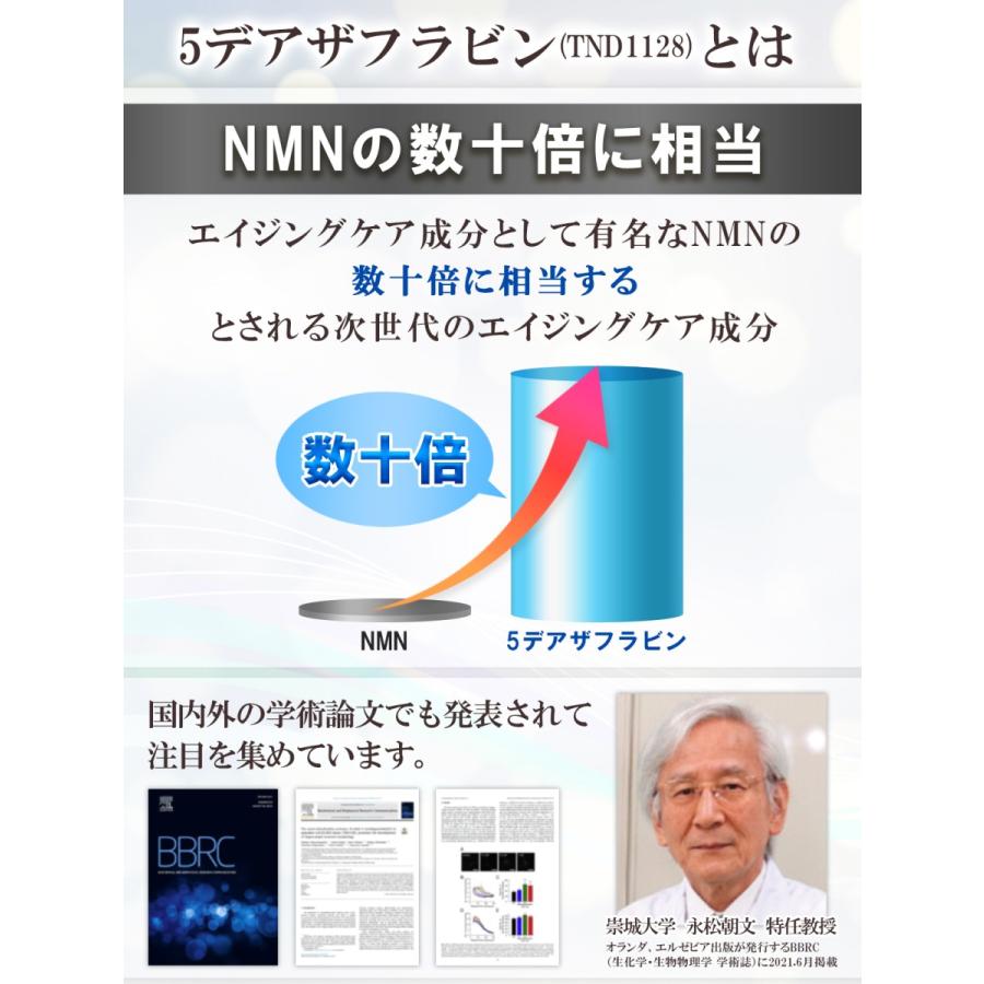 2個セット DEAZAPLUS 5デアザフラビン TND1128  plus NMN FeriaLab フェリアラボ 30カプセル 純国産 高純度 99.99% W配合 ミトコンドリア 40代 50代 60代｜5deazaflavin｜11