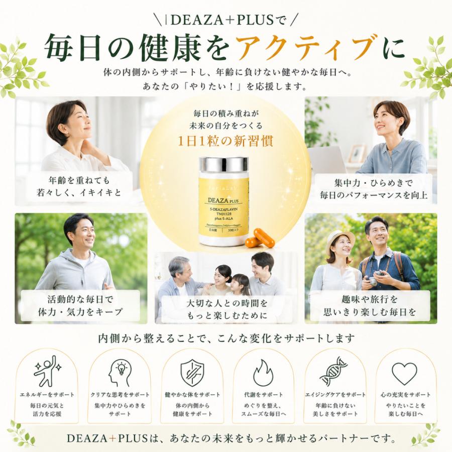 サプリメント 5-デアザフラビン NMN サプリ 日本製 女性 男性 40代 50