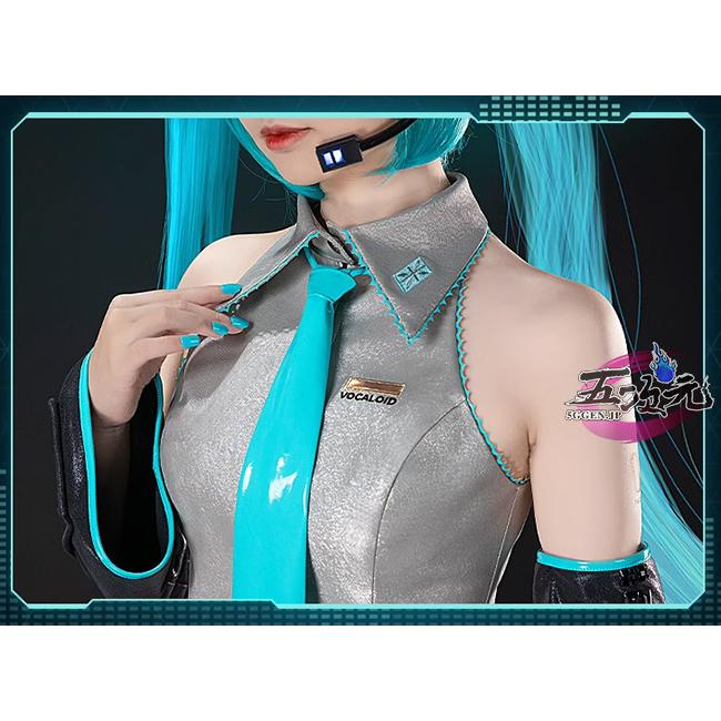 初獣猫  ボーカロイド　コスプレ　初音ミク　コスチューム　通常V　コスプレ衣装　発光Ver｜5ggen｜06