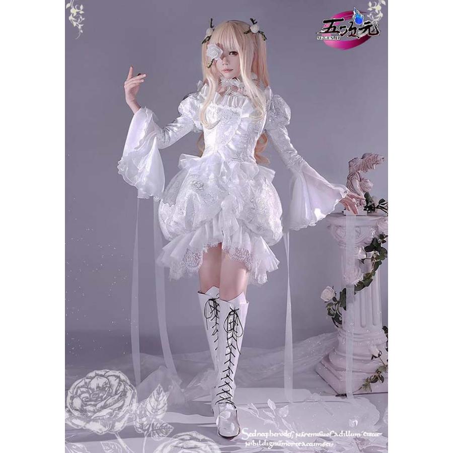ICOS ローゼンメイデン 雪華綺晶 コスプレ 衣装 ※ウィッグ 靴 ICOS ローゼンメイデン 雪華綺晶 コスプレ 衣装 ※ウィッグ 靴