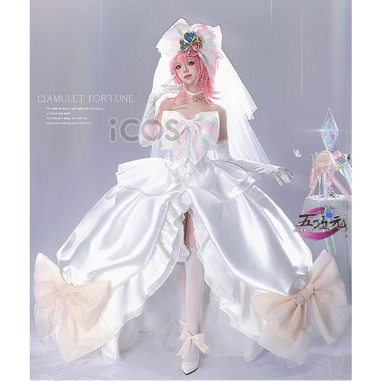 ICOS　しゅごキャラ!　日奈森 あむ 　ウェディングドレス　花嫁　コスプレ衣装　※ウィッグ　追加可 ICOS しゅごキャラ! 日奈森 あむ ウェディングドレス 花嫁 コスプレ