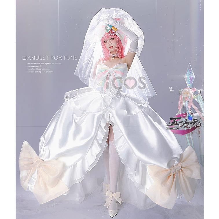 ICOS　しゅごキャラ!　日奈森 あむ 　ウェディングドレス　花嫁　コスプレ衣装　※ウィッグ　パニエ　追加可　_1