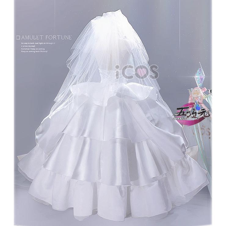ICOS　しゅごキャラ!　日奈森 あむ 　ウェディングドレス　花嫁　コスプレ衣装　※ウィッグ　パニエ　追加可　_3
